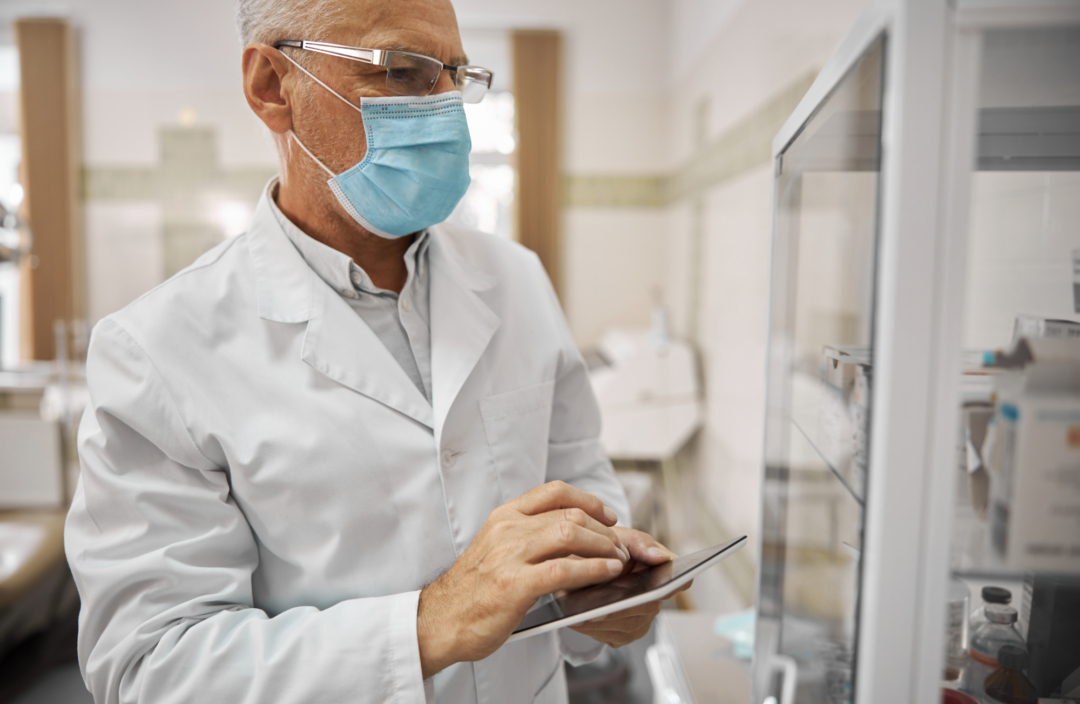 Professional doctor looking at a medical cupboard 2021 07 02 03 05 48 utc